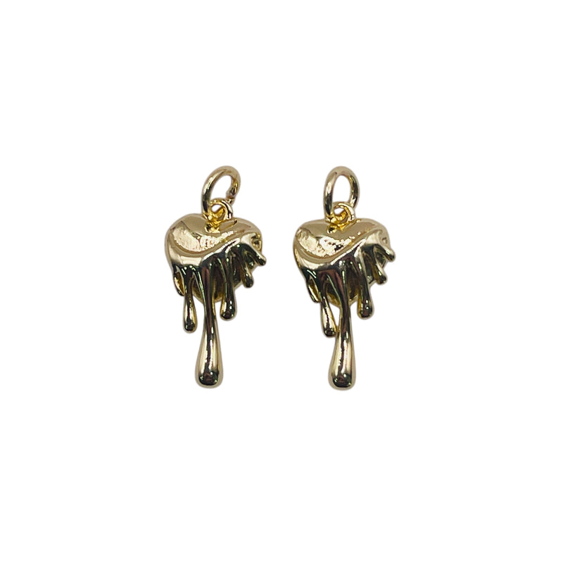 16x8mm Melting Heart Charm