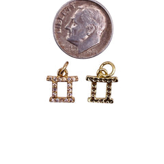 10x9mm Gemini Zodiac Charm