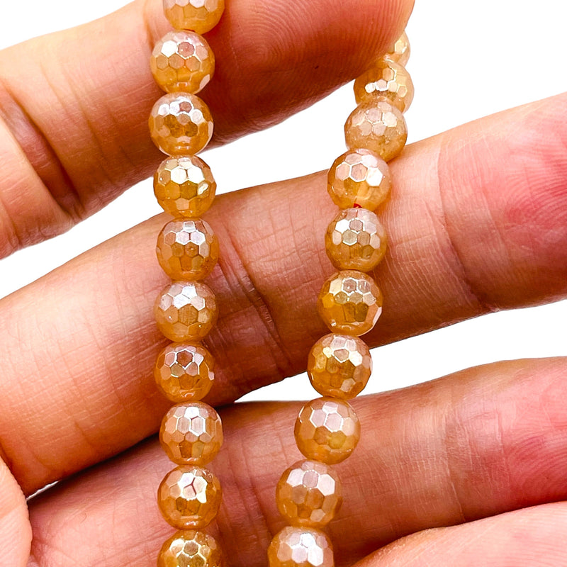 8mm Round Cut Rock Crystal Shine