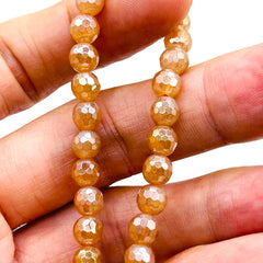 8mm Round Cut Rock Crystal Shine