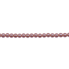 3mm Round Thunder Polish Glass Pearl Peach