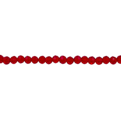 3mm Thunder Polish Glass Crystal Roundel Cut Red