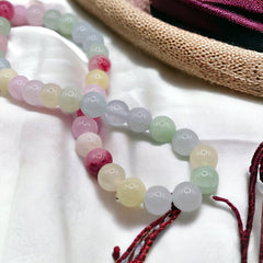 Dyed Jade Round Spring Mixed