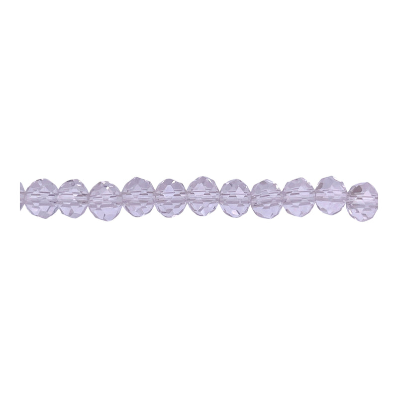 6mm Thunder Polish Glass Crystal Roundel Cut Crystal