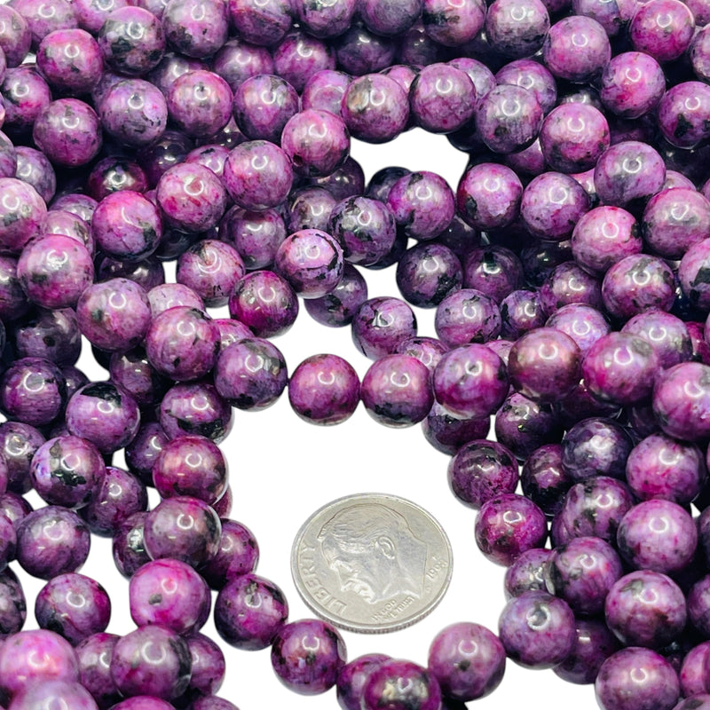 8mm Round Dyed Jade