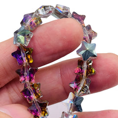 10mm Star Glass Crystal Violet Dream