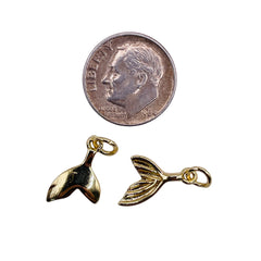 14x10mm Whale Tail Charm