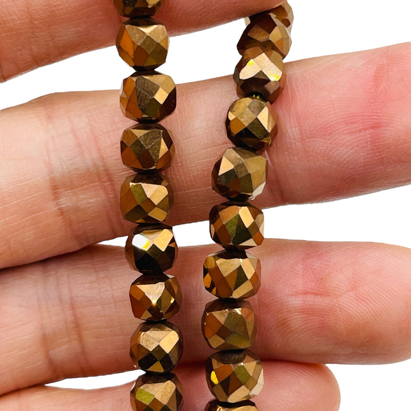 Beadorea Live: BL25 7x7mm Cube Hematite Copper