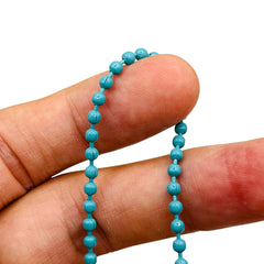 Losolo 3mm Ball Chain Stainless Steel Chain Teal