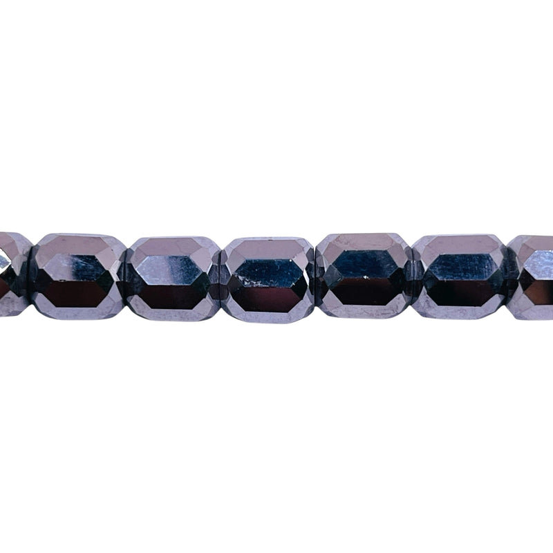 8mm Barrel Cut White Gold