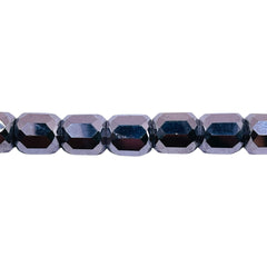 8mm Barrel Cut White Gold