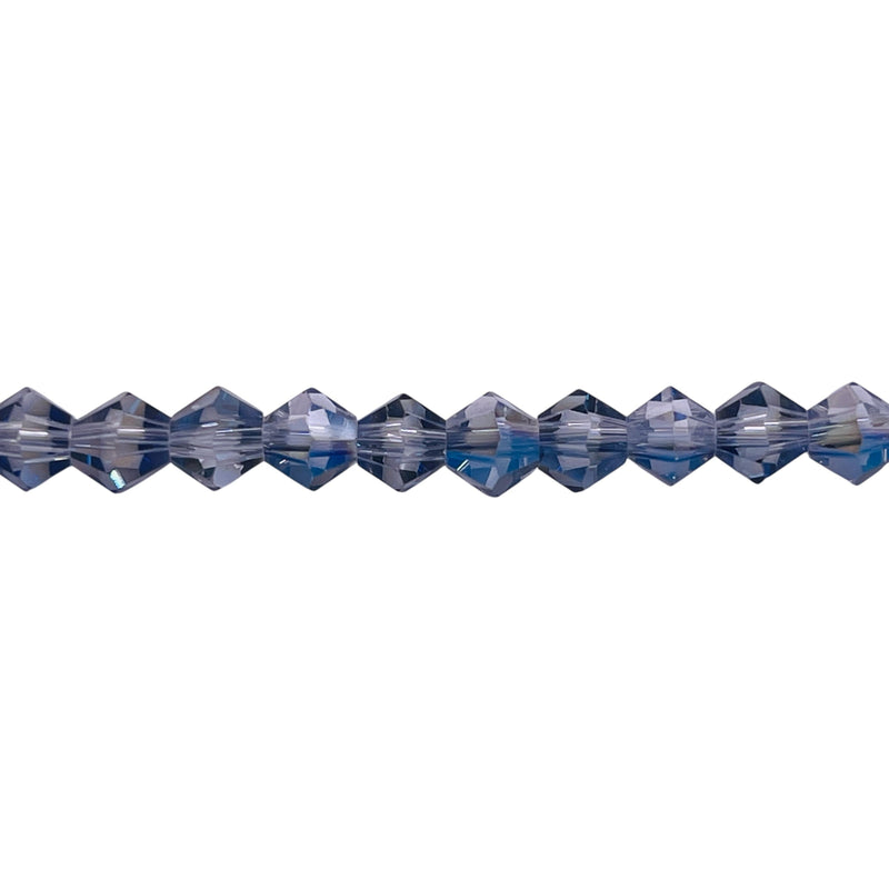 6mm Thunder Polish Glass Crystal Bicone Magic Blue