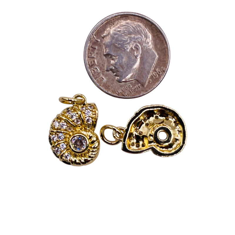 15x11mm Ammonite fossil Charm