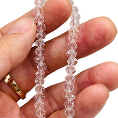 6mm Thunder Polish Glass Crystal Roundel Cut Crystal