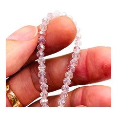 4mm Thunder Polish Glass Crystal Roundel Cut Crystal AB