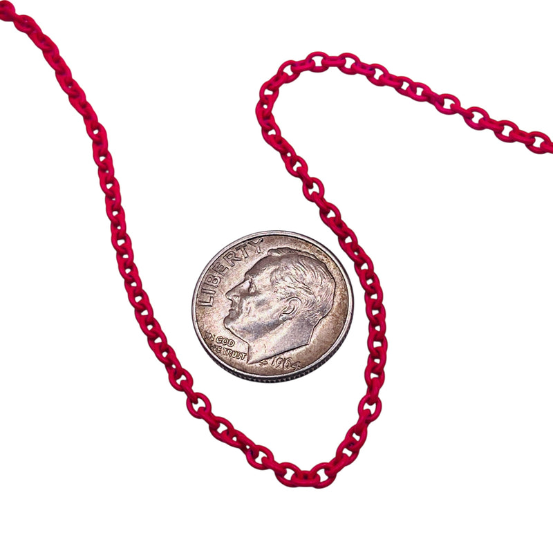 Losolo 2.6mm Stainless Steel Chain Fushcia