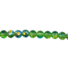 6mm Thunder Polish Round Disco Cut Chrysolite Super AB