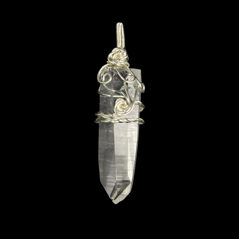 Supreme Quality Lemurian Pendant Master Wrapped Wired Technique Medium
