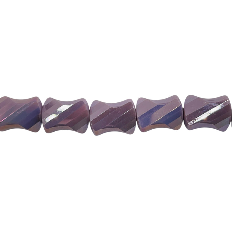10x8mm Twisted Bow Tie Glass Crystal Lavender AB
