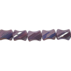 10x8mm Twisted Bow Tie Glass Crystal Lavender AB