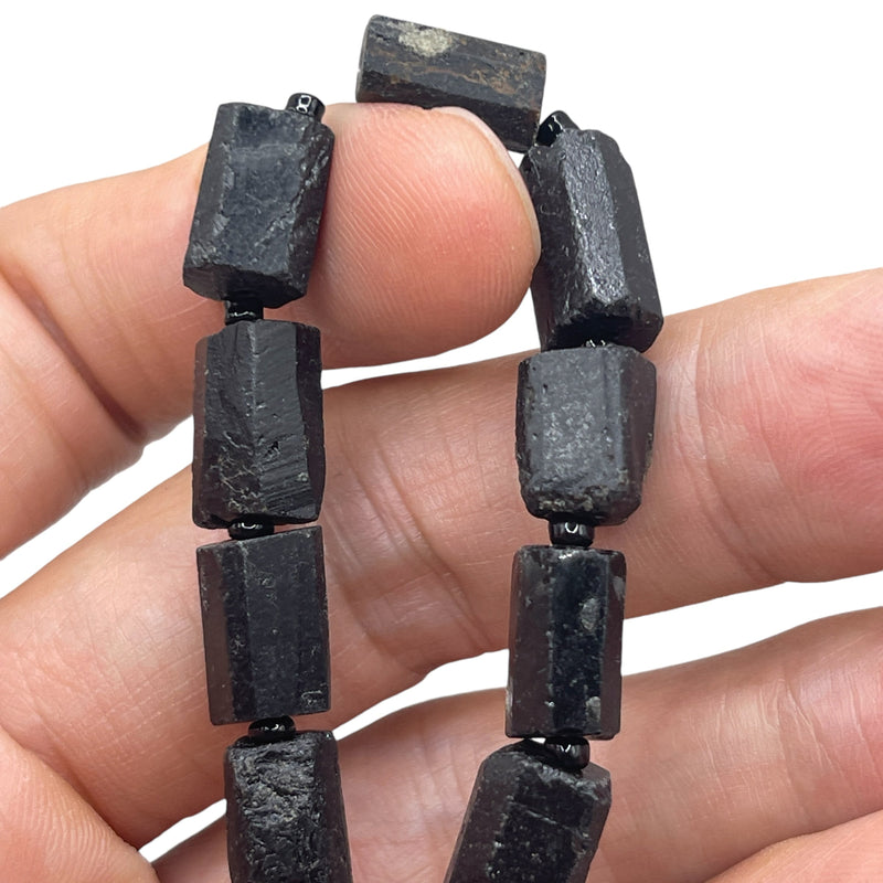 Rectangle Hand-Cut Black Tourmaline