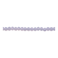 4mm Thunder Polish Glass Crystal Roundel Cut Opal