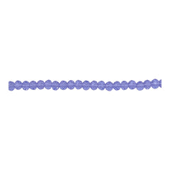 3mm Thunder Polish Glass Crystal Roundel Cut Lt. Purple