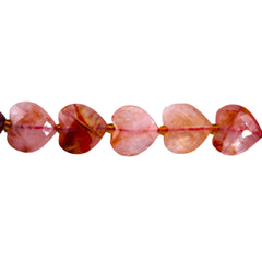 12mm Heart Cut Fire Quartz