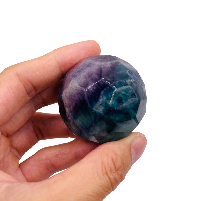 Fluorite Sphere Faceted