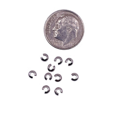 3mm Crimp Bead/Knot Cover 925 Silver