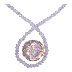 3mm Thunder Polish Glass Crystal Roundel Cut Crystal AB