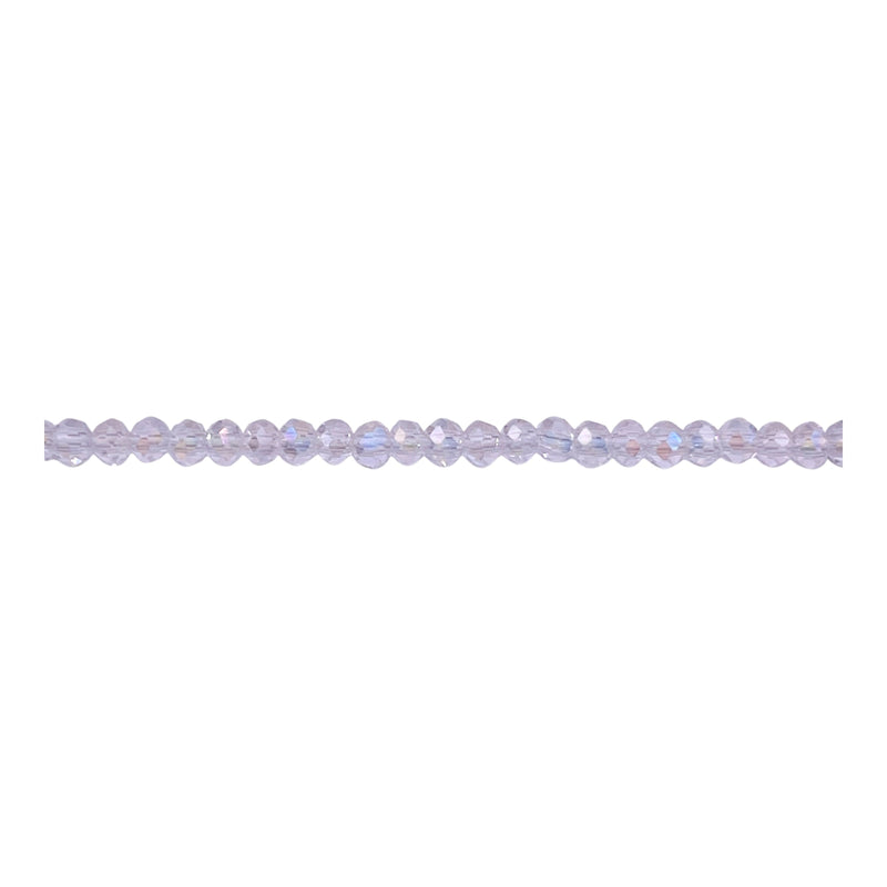 3mm Thunder Polish Glass Crystal Roundel Cut Crystal AB