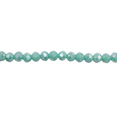 4mm Thunder Polish Glass Crystal Roundel Cut Sky Blue MG