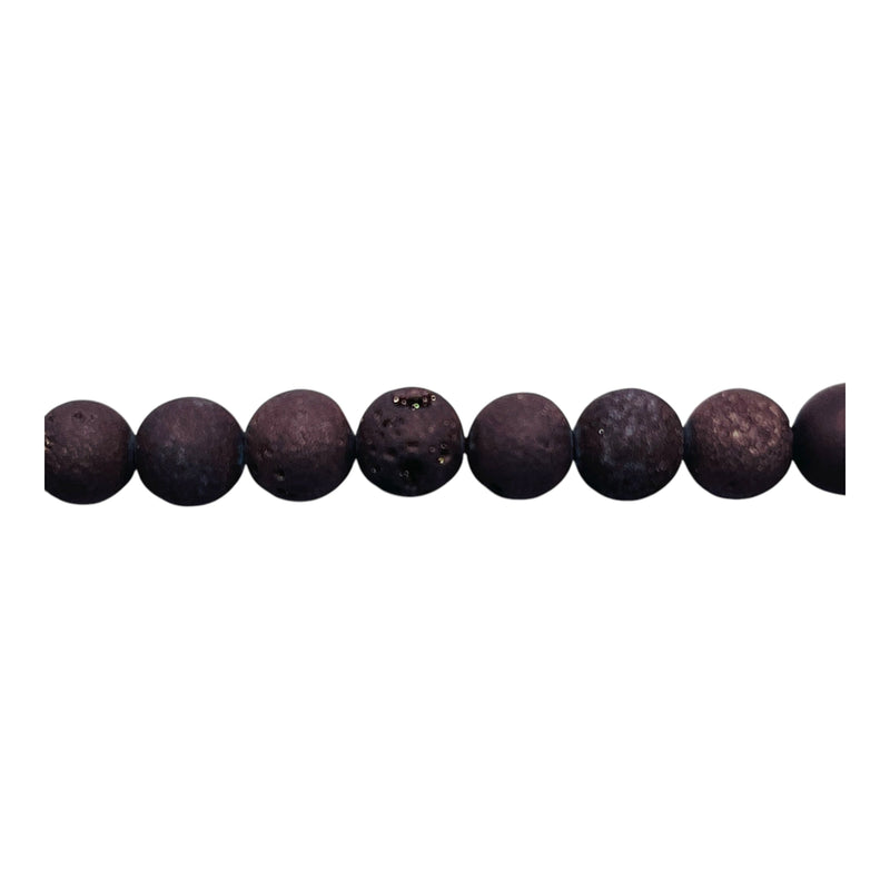 6mm Druzy Round Copper