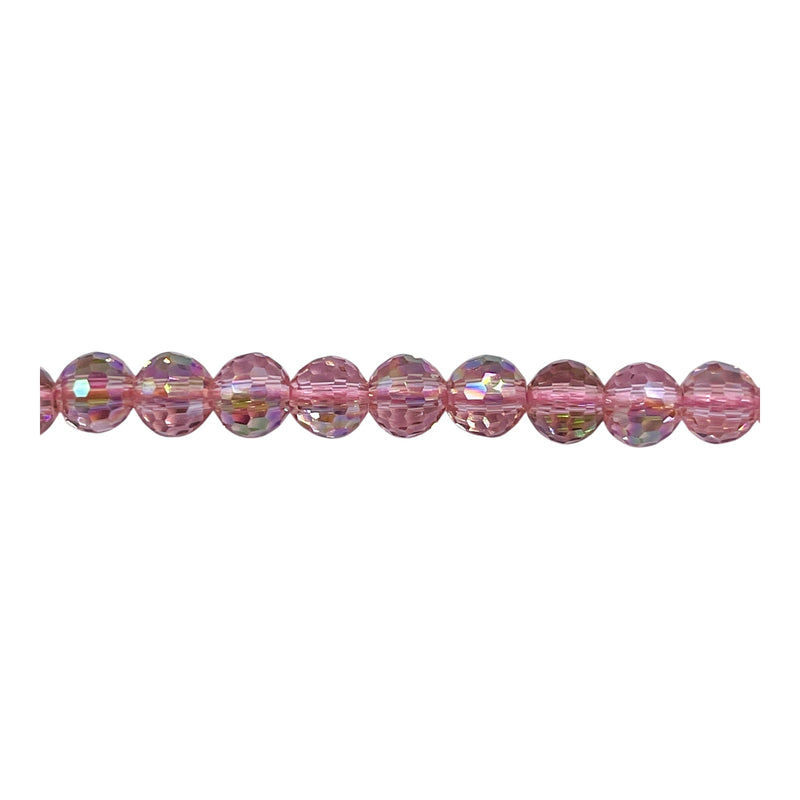 6mm Thunder Polish Round Disco Cut Peach Super AB