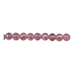 6mm Thunder Polish Round Disco Cut Peach Super AB