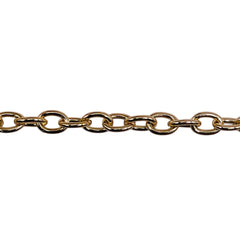 Losolo 7x5mm Stainless Steel Chain 18K Gold Plated
