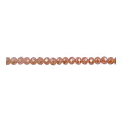 3mm Thunder Polish Glass Crystal Roundel Cut Gold Plated Jade