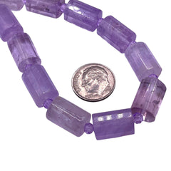 13x10mm Cylinder Lt Amethyst