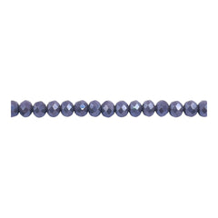 4mm Thunder Polish Glass Crystal Roundel Cut Shadow AB