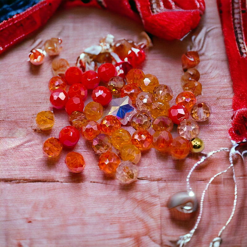 Thunder Polish Glass Crystal Pumpkin Bead Kits