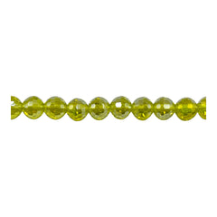 6mm Thunder Polish Round Disco Cut Yellow Gold Super AB