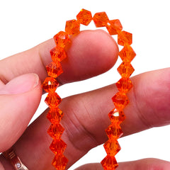 6mm Thunder Polish Glass Crystal Bicone Sun