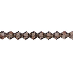 6mm Thunder Polish Glass Crystal Bicone Black Diamond