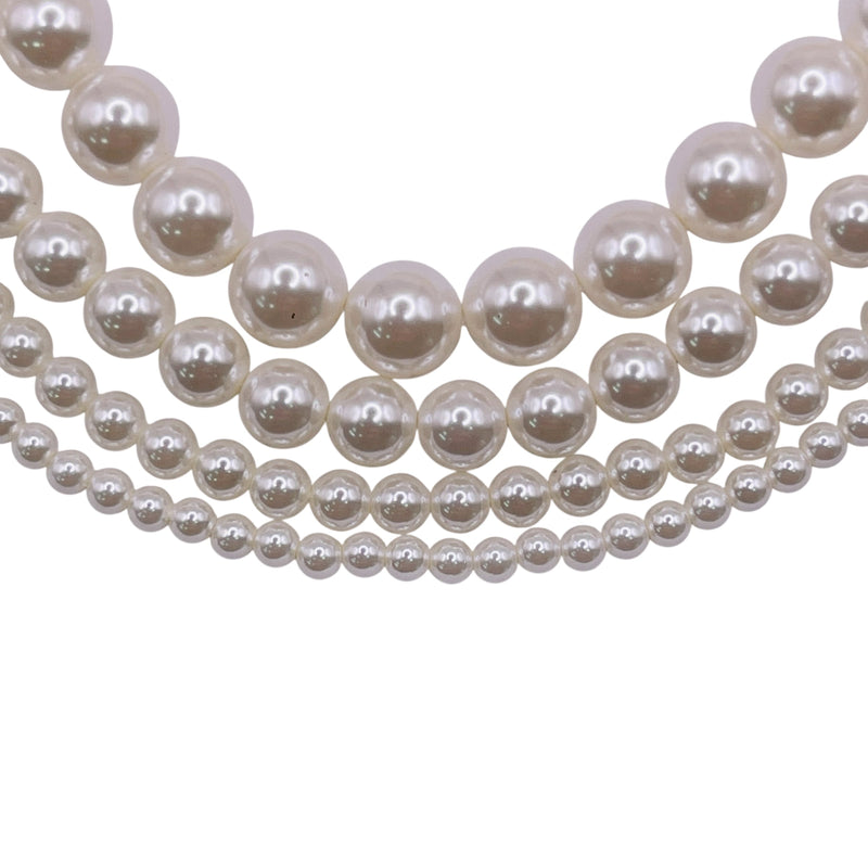 3mm Round Thunder Polish Glass Pearl Natural White