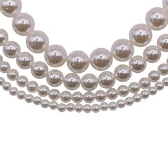 3mm Round Thunder Polish Glass Pearl Natural White