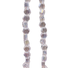 4mm Hexagon Glass Crystal Clear AB