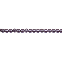 3mm Round Thunder Polish Glass Pearl Viola
