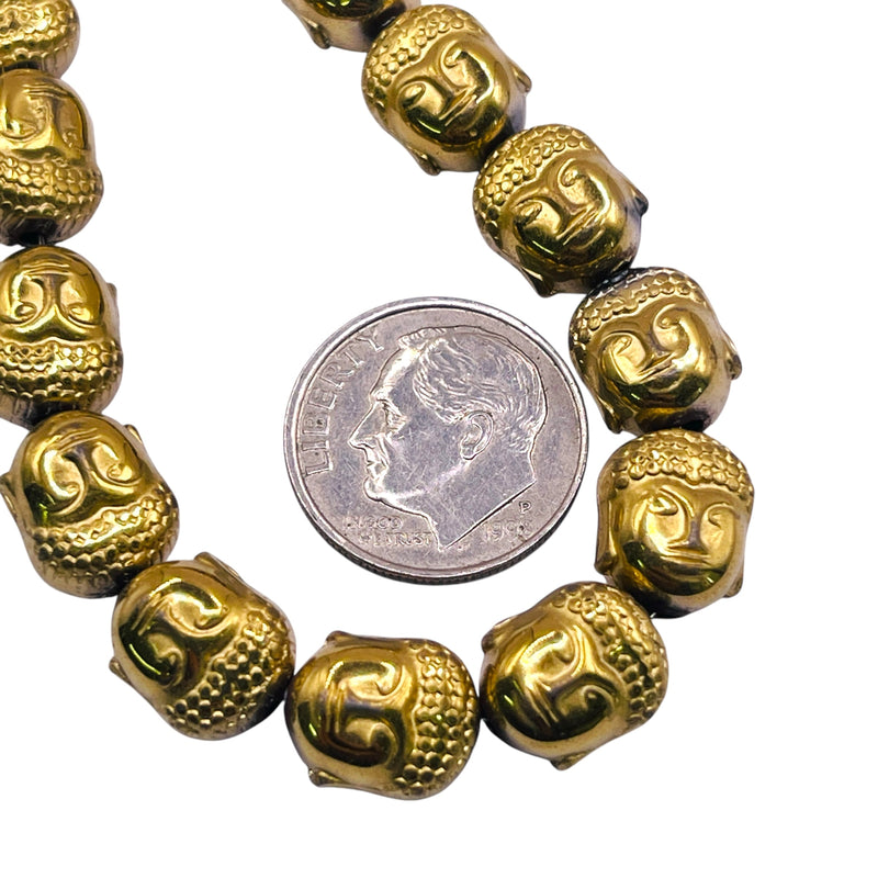 Beadorea Live: BL37 10mm Buddha Hematite Gold