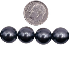 12mm Round Shell Pearl Tahitian Tone